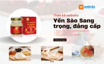 Giải pháp kinh doanh - Thiết kế website yến sào sang trọng, đẳng cấp